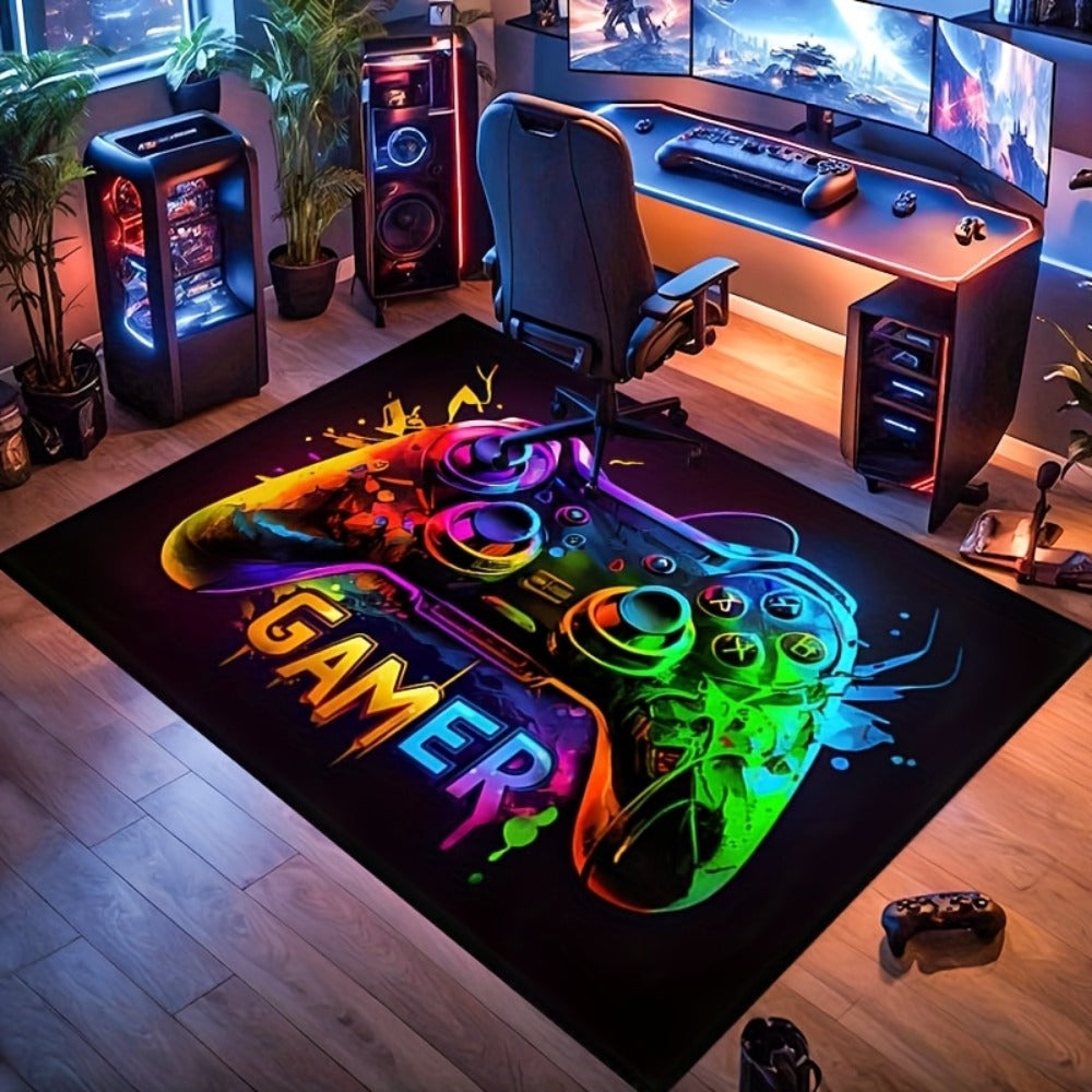 Gaming Mouse Pad Large Extended Cyberpunk Controller Design Desk Mat for PC Console Streaming for an Everyday Personal Care Routine