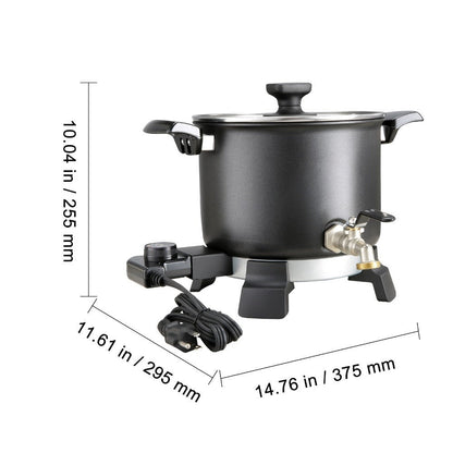 Wax Melter for Candle Making 5.5L Large Electric Wax Melting Pot with Easy Pour Spout, 1200W Fast Heating
