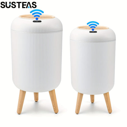 Trash Can Touchless Motion Sensor Garbage Can with Lid 2-Pack 2.64 Gal & 3.17 Gal Smart for Home Cooking, Dining and Outdoor Meals