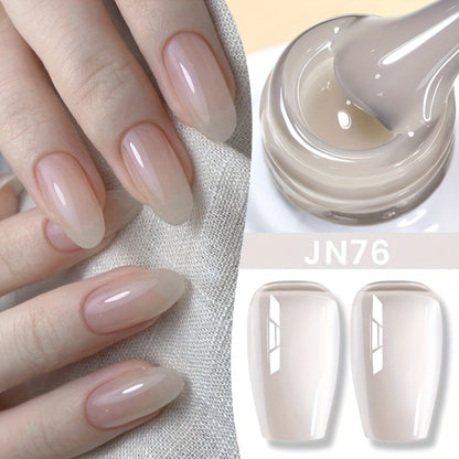 Gel Nail Polish in 10ml Nude Jelly with Skin-Tone Glass Finish and JN05, JN68, JN75 or JN76
