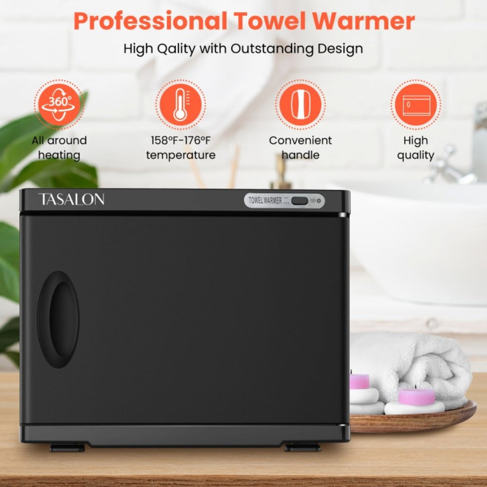 Hot Towel Warmer Cabinet 23L Holds 72 Towels Heats to 158-176°F in 10-15 Min, Professional Salon & Spa