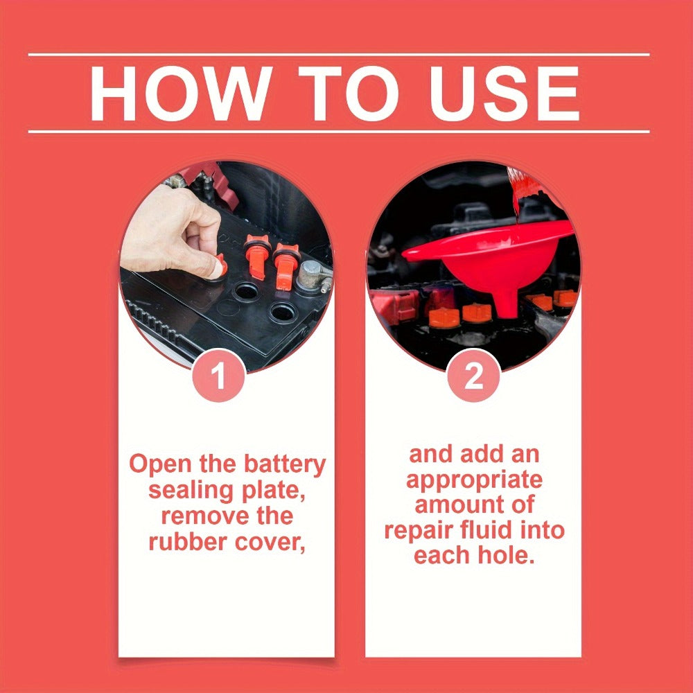 Battery Repair Fluid – Low Odor, Nontoxic & Odorless Formula for Car, Electric Vehicle & All-Model Battery Maintenance