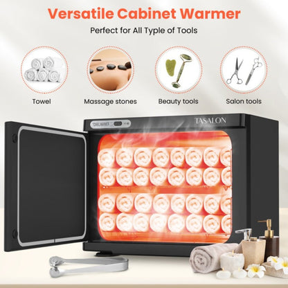 Hot Towel Warmer Cabinet 23L Holds 72 Towels Heats to 158-176°F in 10-15 Min, Professional Salon & Spa