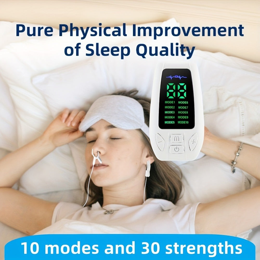 Sleep Aid Device EMS Microcurrent Therapy, Rechargeable Portable Insomnia & Anxiety Reduction Device for Deep Sleep Improvement