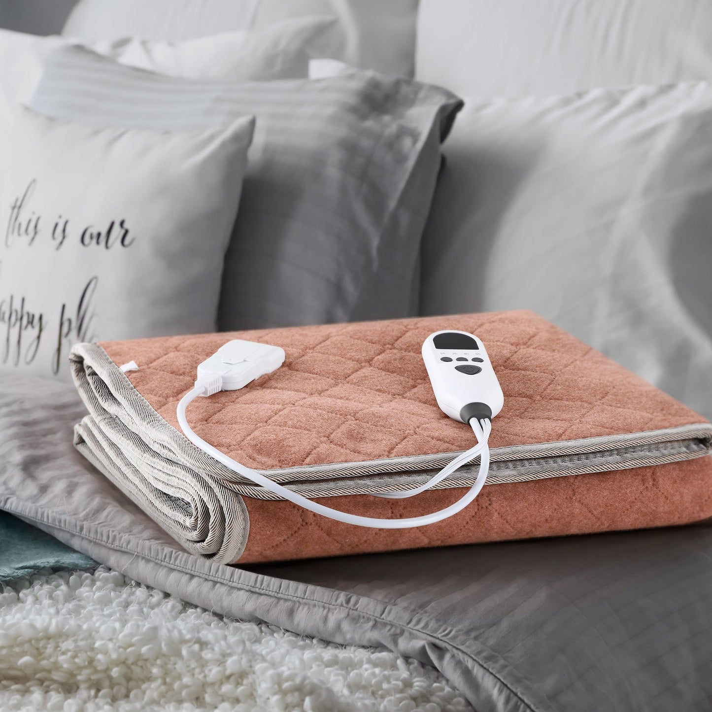 Electric Mattress Pad Heated Bed Warmer 63"x31" - 9 Heat Settings, 4 Auto Shutoff Modes, Rapid Warming