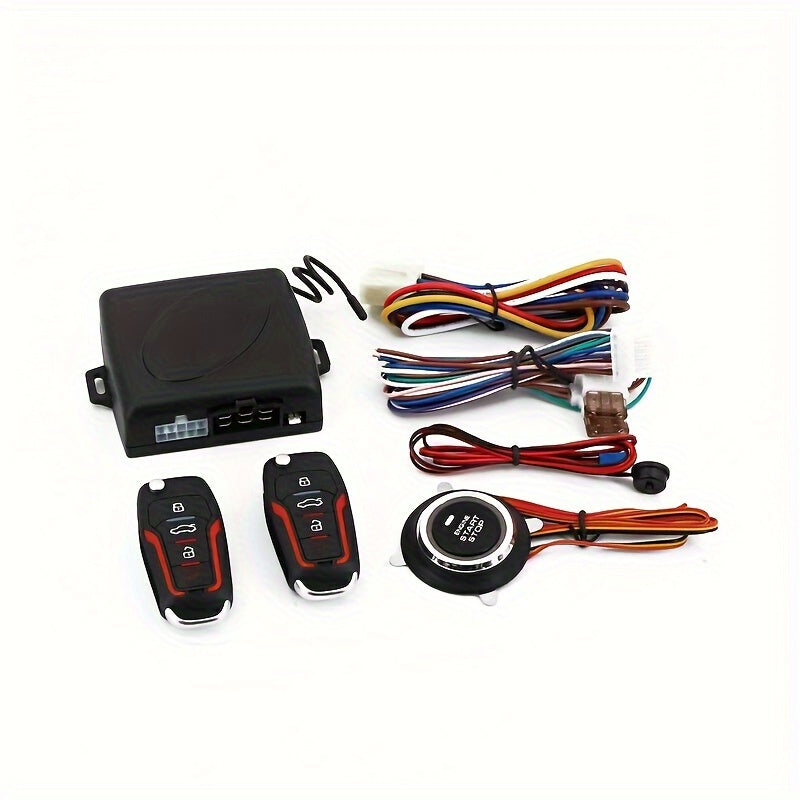 Car Remote Start Controller – 12V Universal Remote Engine Start & Door Lock System, Keyless Entry Starter Kit for Cars with Standard 12V