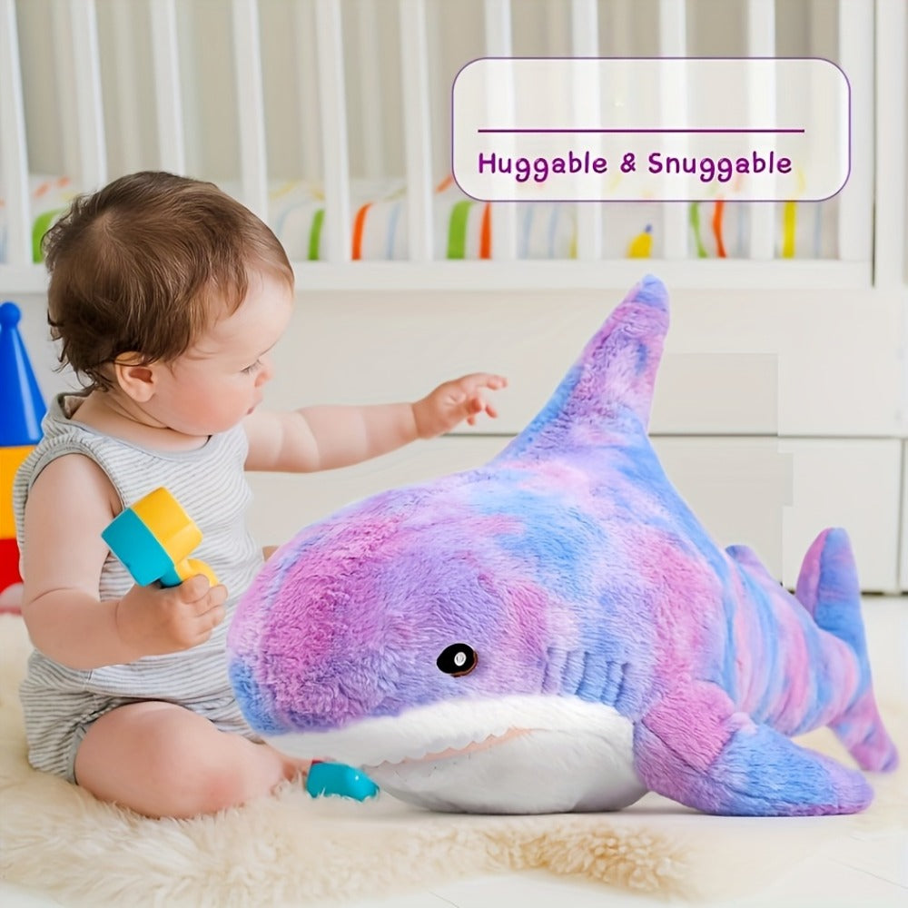 Shark Stuffed Animal Pillow, Cute Plush Throw Pillow for Couch & Kids Room, Birthday Gift for Girls