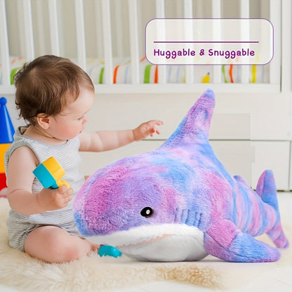 Shark Stuffed Animal Pillow, Cute Plush Throw Pillow for Couch & Kids Room, Birthday Gift for Girls