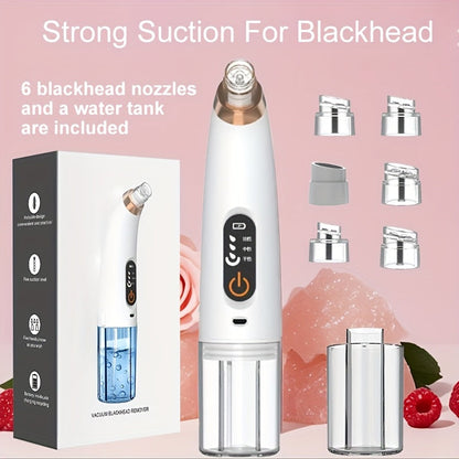 Blackhead Remover Vacuum Pore Cleanser Kit USB Rechargeable 3-Intensity Suction with Multiple for Bath Time, Home Spa and Personal Care