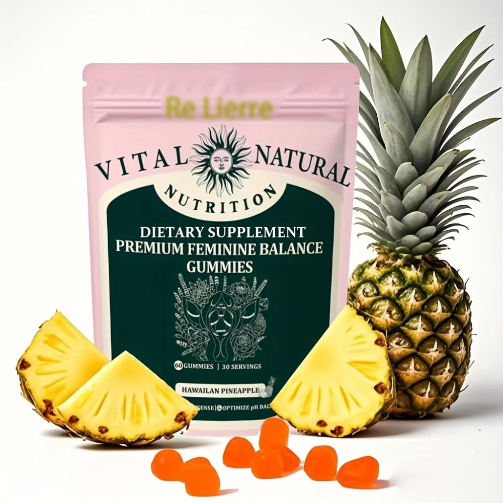 Vitamin C Probiotic Gummies for Women's Health, Hawaiian Pineapple Flavour, Daily Immune & Gut Support Supplement for Women