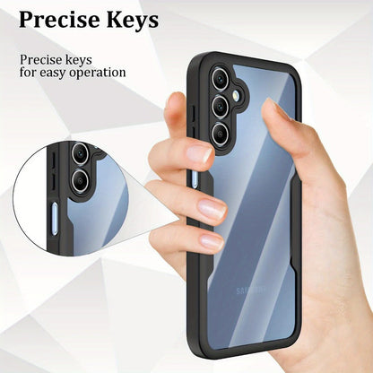 Samsung Galaxy A-Series Rugged Case with Built-In Screen Protector – Full Body Shockproof Phone Cover for Galaxy A15 A16 A17 A36 A37 A56 A57