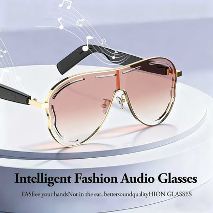 Stereo Smart Audio Glasses Touch Control Intelligent Noise Reduction Type-C Rechargeable for an Everyday Personal Care Routine