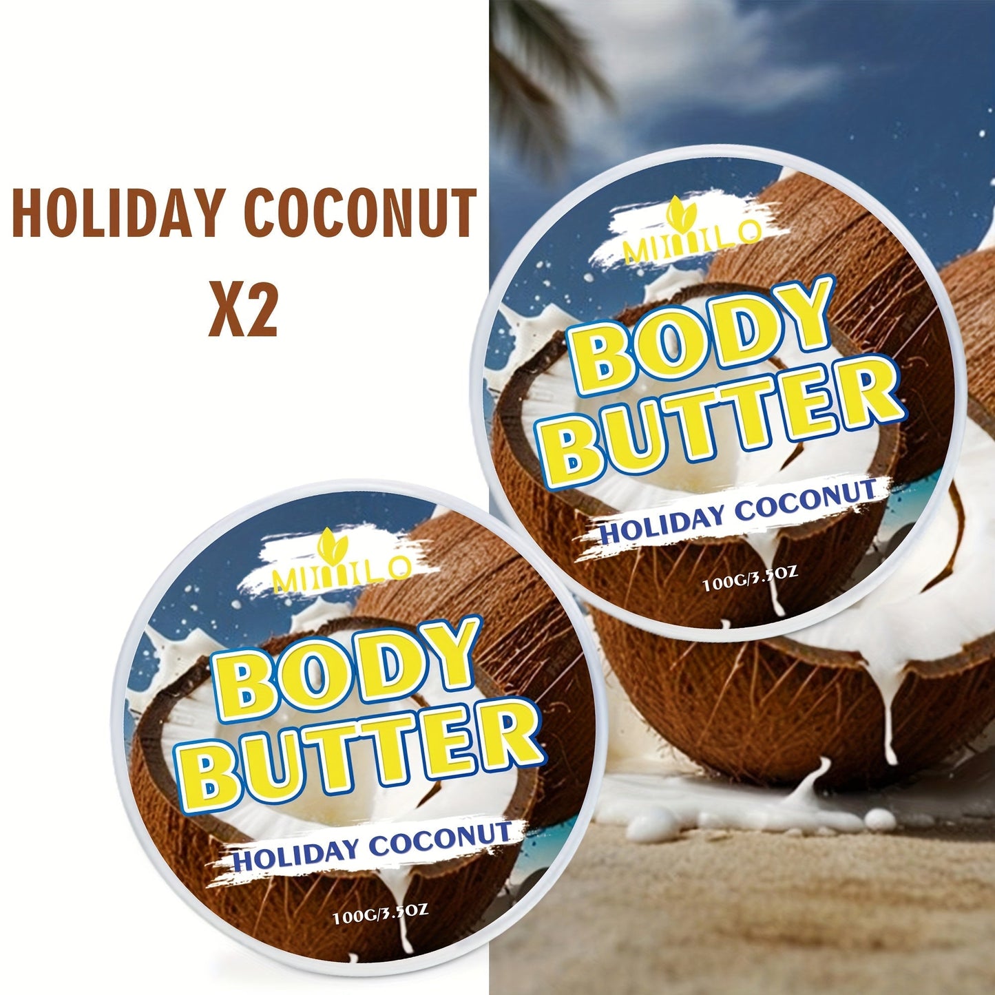 Fruity Body Glaze Set 8 Scents 100g×2 – Pineapple Coconut Strawberry Coffee Peach Doughnut Birthday Cake Non-Greasy All-Day Moisturizing
