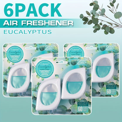 Air Freshener Odor Eliminator for Home Closet Bathroom Pets Small Space 0.25oz Up to 30 Days 6 Scents Eucalyptus Lavender Hawaiian Peach