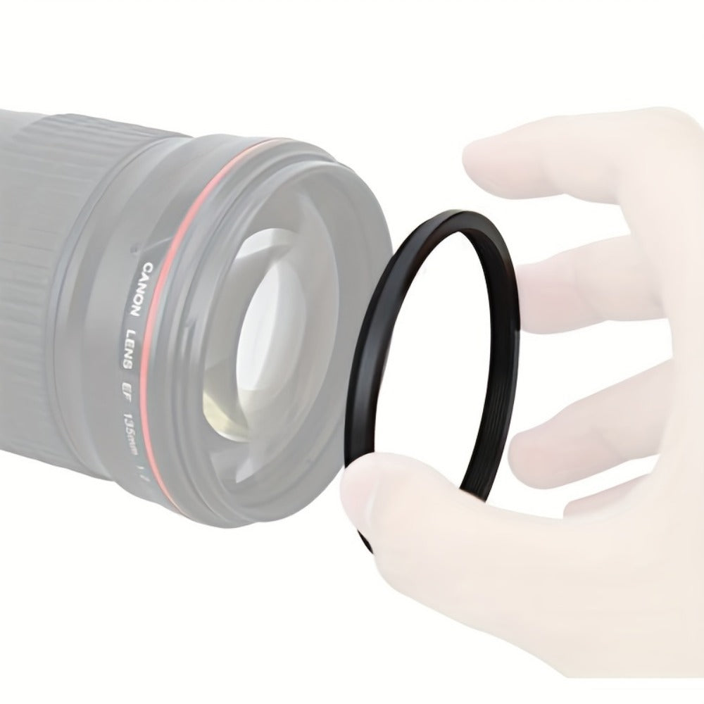 Step-Up Step-Down Lens Filter Adapter Rings 18pcs Set for DSLR Camera 37-82mm Aluminum Alloy Filter Ring Kit Compatible with Canon Nikon