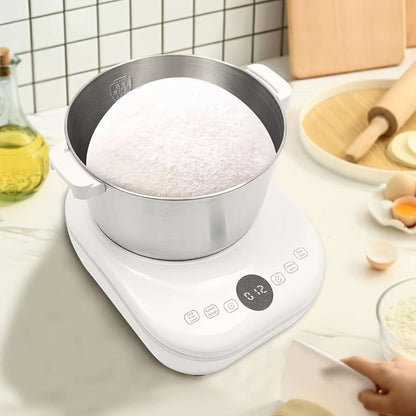 Electric Dough Maker 7Qt with Fermentation Function - 250W Dough Kneading Machine, 304 Stainless Steel Bowl