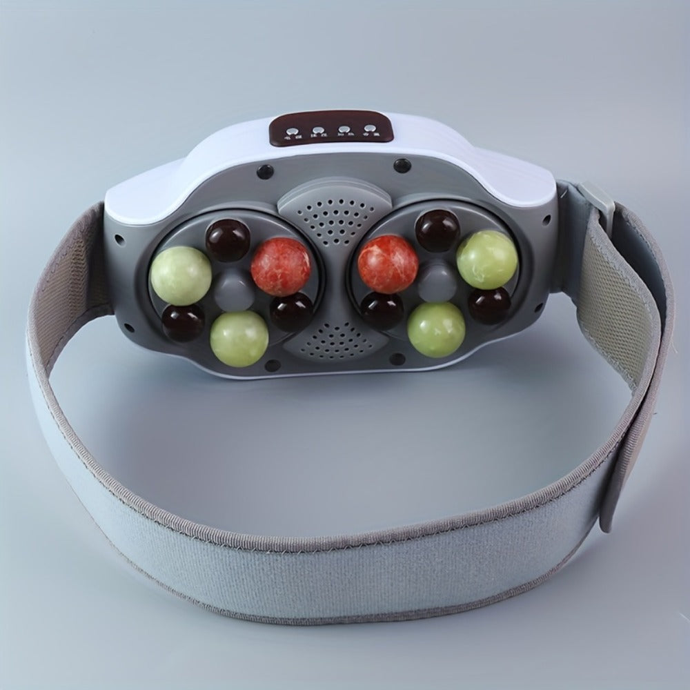 Electric Abdominal Massager with Heat - Rechargeable Portable Stomach Massager with 3 Massage Modes & Heating for Home or Salon Spa Use