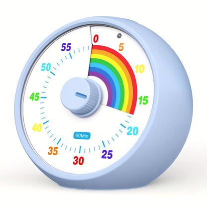 Visual Countdown Timer 60 Minute – Silent Operation Time Management Clock for Classroom, Office, Kitchen & Desktop