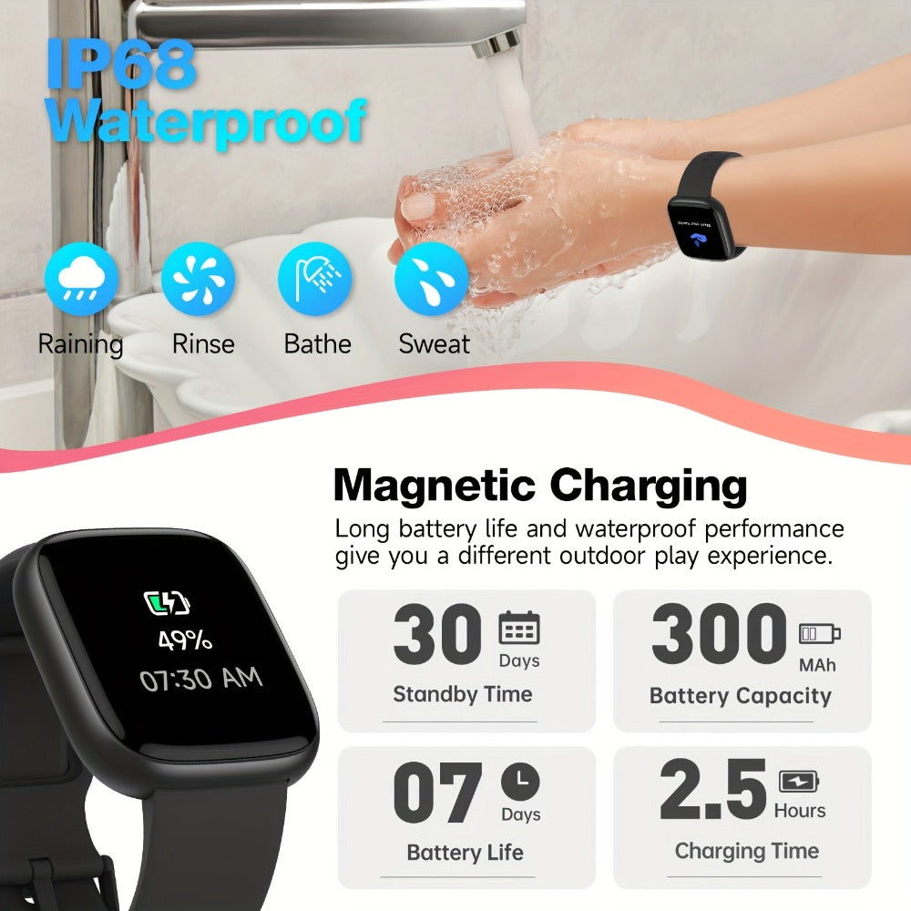 Smartwatch Alexa Built-in 1.83" HD – Wireless Calling, 100+ Sport Modes, Heart Rate, SpO2 and Sleep Readouts, Optional Woven