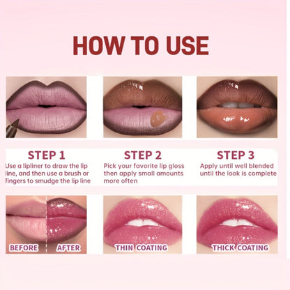 Lip Liner and Lip Gloss Kit 13 Piece Matte Non-Stick Waterproof Pigmented Long-Lasting Moisturizing Lip Glaze Combo Set for Defined Glossy