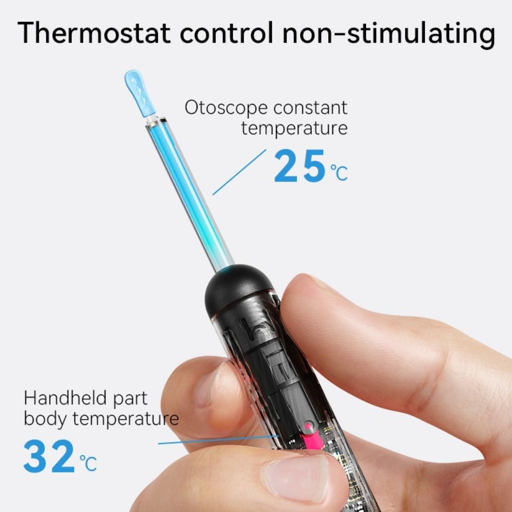 Upgraded 1080P Ear Wax Removal Tool with Camera & Storage Case – LED Light, iOS & Android Compatible, Complete Ear Cleaning Kit