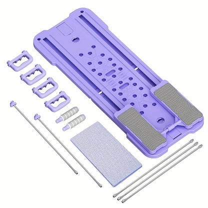 Portable Pilates Reformer Board 9-in-1 – Foldable Ab Wheel & Push-Up Workout Machine for Full Body Core Training