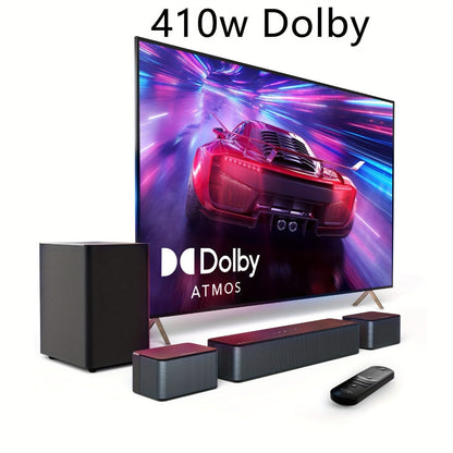 ULTIMEA 5.1-Channel TV Soundbar Set with Subwoofer, Two Rear Speakers and 320W or 410W Options