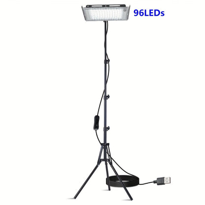 LED Work Light USB Powered 6000K Super Bright, Adjustable Height & Angle Bracket Lamp for Construction Site