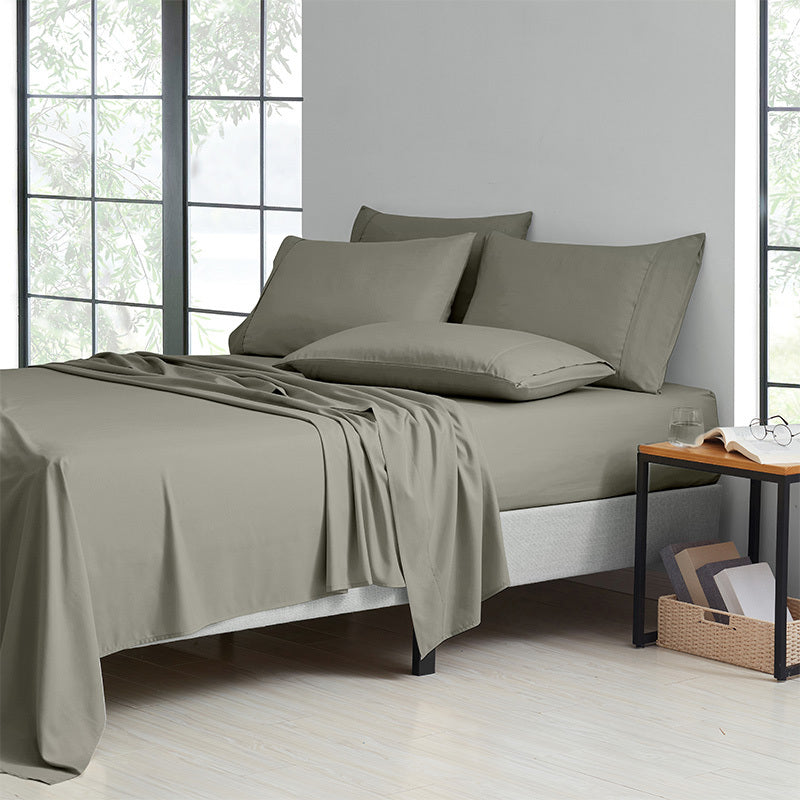 Microfiber and Bamboo Blend Sheet Set with 3- or 6-Piece Packages, 20 Colors and Five Bed Sizes
