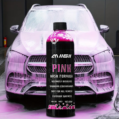 Pink Foam Pre-Wash Car Shampoo – Floral Scent Snow Foam Prewash Solution, Safe for Coatings & Paint | Foam Cannon