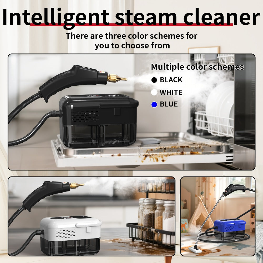 Steam Cleaner Handheld High Pressure Portable, Deep Clean for Kitchen Grease Range Hood Sofa Tile Grout Car AC Washing Machine