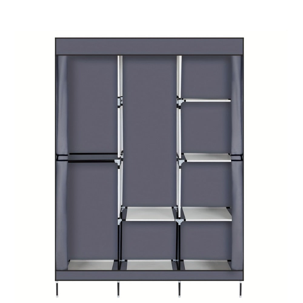 Portable Closet Wardrobe Organizer 71" Clothes Rack with Shelves, Freestanding Bedroom Storage Closet System