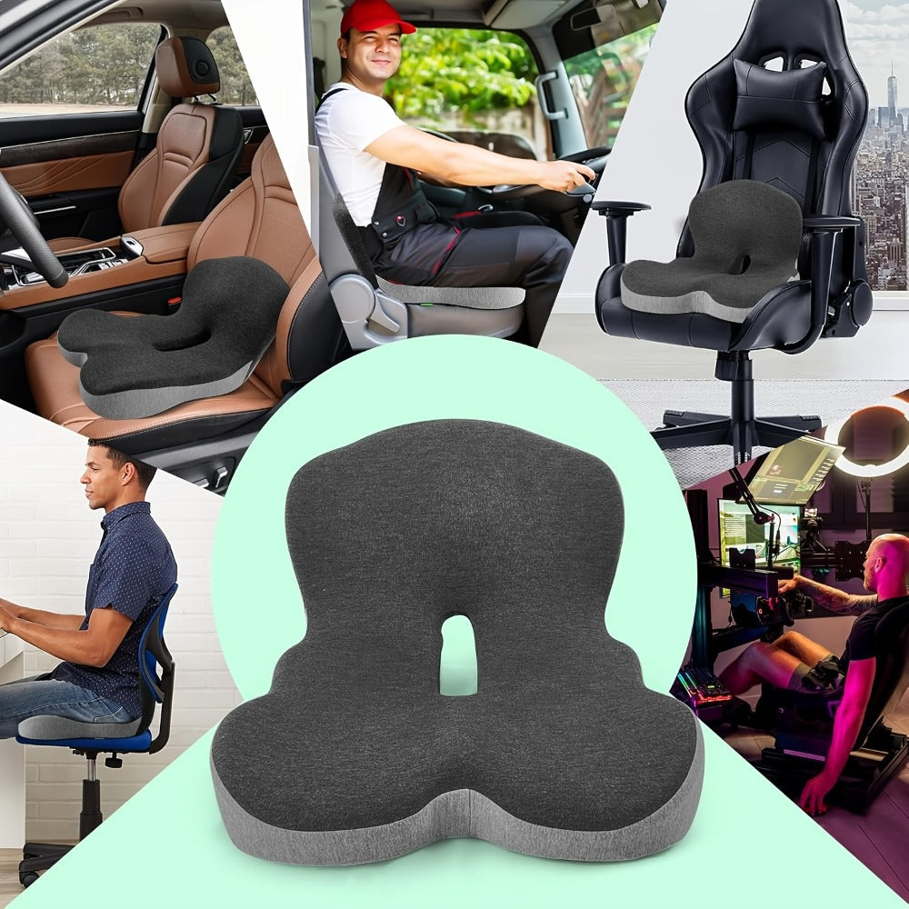Wide One-Piece L-Shaped Seat Cushion with Integrated Back, Zippered Cover and Three Color Options