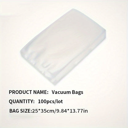 Micro Perforated Food Storage Bags 100 Pack - Breathable Ventilated Produce Bags for Fruits Vegetables Meat and Seafood