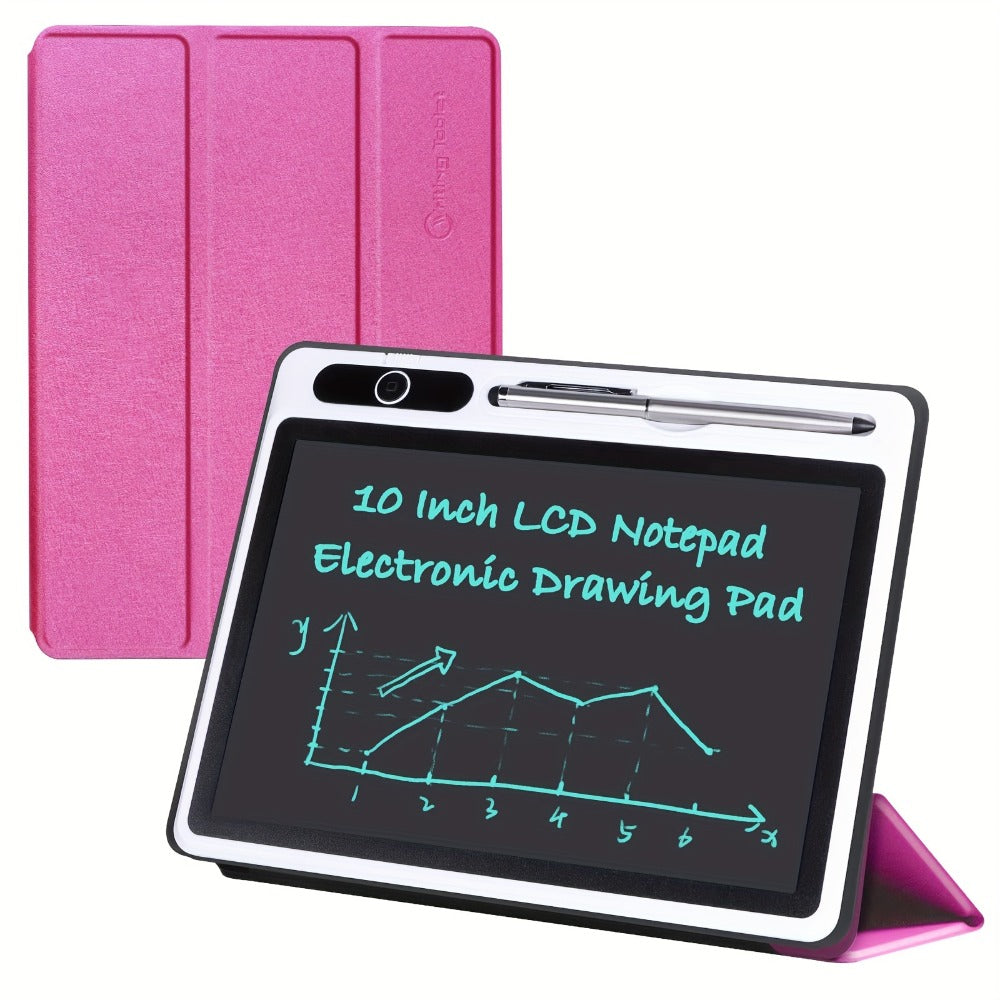LCD Writing Tablet with Case 10.1 Inch, Electronic Handwriting Pad Doodle Board for Adults Kids Home School & Office