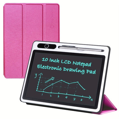 LCD Writing Tablet with Case 10.1 Inch, Electronic Handwriting Pad Doodle Board for Adults Kids Home School & Office