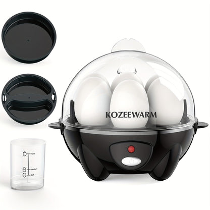 Electric Egg Boiler & Cooker with Auto Shut-Off, Single & Double Layer, Multi-Function for Hard Boiled