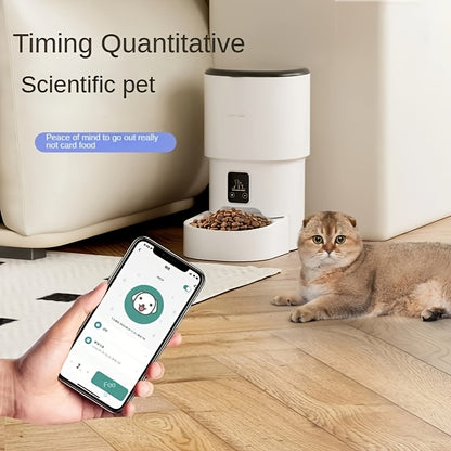 Automatic Pet Feeder – WiFi Remote Control, Detachable & Washable, Large Capacity Smart Food Dispenser for Cats & Dogs, 3 Models