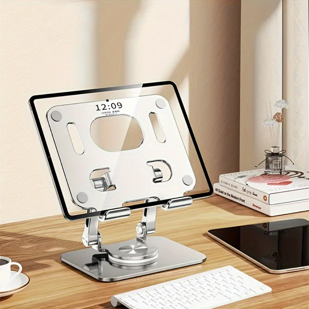 360 Degree Rotating Tablet Phone Stand Foldable, Portable Desktop Lazy Stand with Fast Heat Dissipation