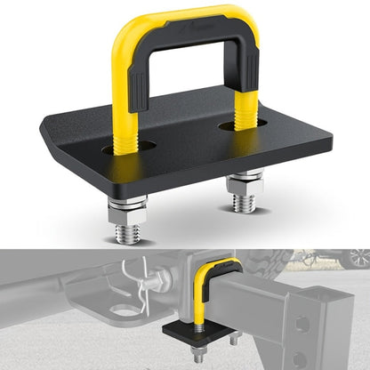 Trailer Hitch Tightener Anti Rattle Stabilizer 2 Inch Heavy Duty Steel U-Bolt with Rubber Cover Hitch Mount Wobble Eliminator for 2"