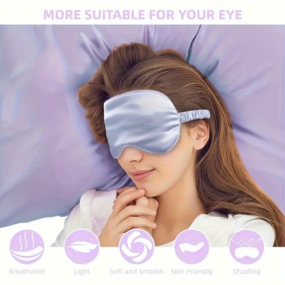 Heatless Curling Set 12pcs Overnight Sleep Hair Curlers Satin Sleep Cap Eye Mask Facial Roller Hairband Storage Bag No Heat Damage