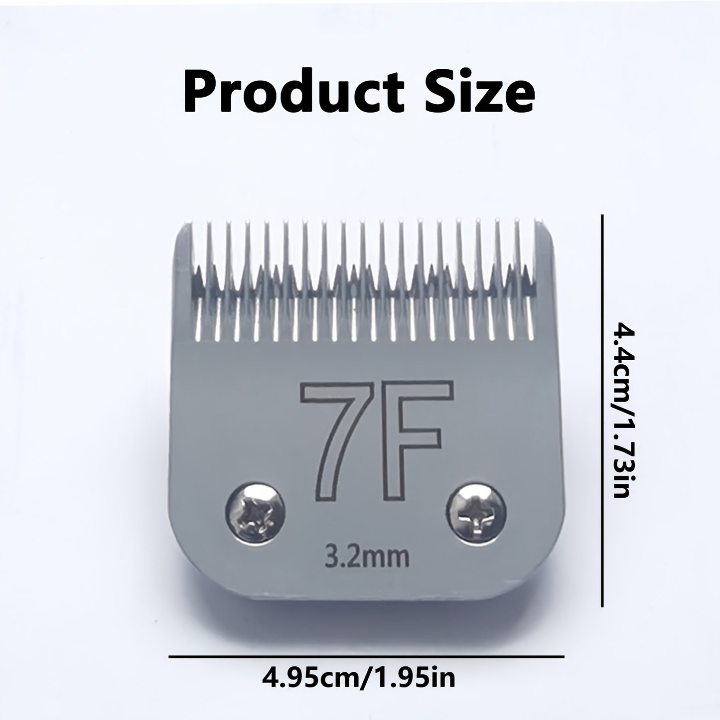 Dog Clipper Replacement Blades – Ceramic & Carbon Steel Detachable Blades in 5 Sizes (3F/4F/5F/7F/10#) | Compatible with Andis AG/AGC