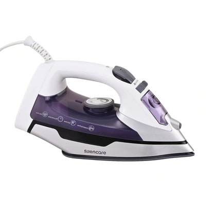 Steam Clothes Iron with Ceramic Coated Soleplate – Precision Thermostat, 3-Way Auto-Off, Self-Cleaning, Anti-Calcium & Anti-Drip