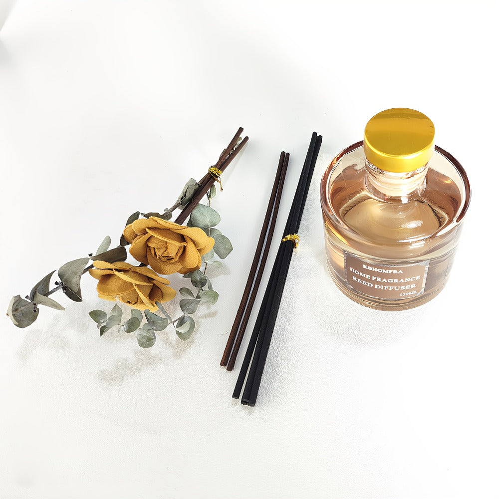 Reed Diffuser Set with Dried Flowers, Jasmine, Cedar, Sandalwood & Gardenia Scents, 120ml 90-Day Home Fragrance
