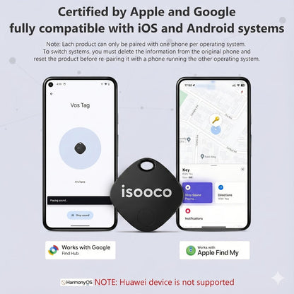 Mini GPS Tracker No Monthly Fee Real-Time Locator – Dual System iOS & Android Compatible 24/7 Tracking for Car Truck SUV Motorcycle Boat