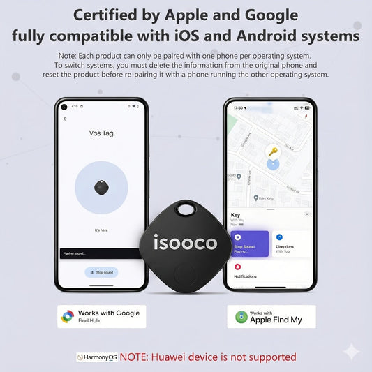 Mini GPS Tracker No Monthly Fee Real-Time Locator – Dual System iOS & Android Compatible 24/7 Tracking for Car Truck SUV Motorcycle Boat