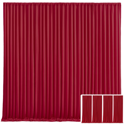 Elegant Fabric Backdrop Curtains 4pcs with Poles 59x85in Non-Transparent Wrinkle-Free Party Photo for an Everyday Personal Care Routine