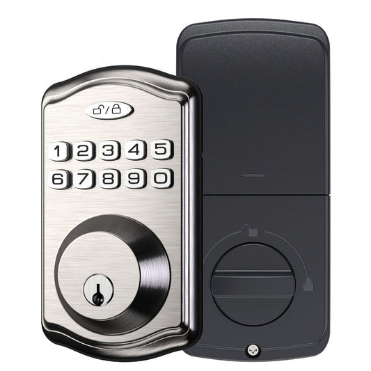 Electronic Keypad Deadbolt 3-Pack Keyless Entry Door Lock with 100-Code, Auto Lock, Anti-Peep PIN & Backup Key