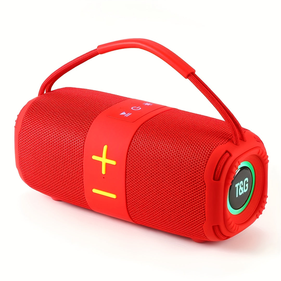 Portable Bluetooth Speaker TG668 Model with IPX4, LED Breathing Light, TWS, FM, USB, TF and AUX