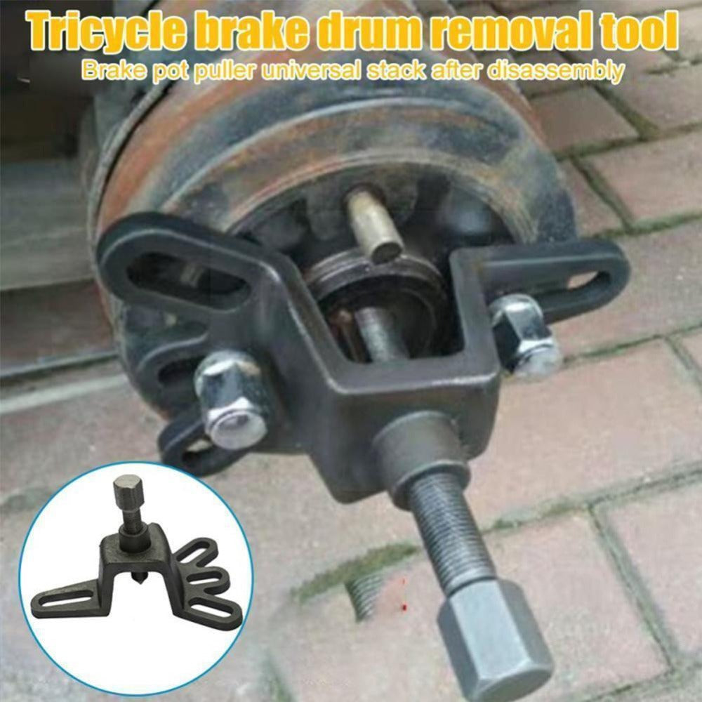 Brake Drum Puller Tool for Motorcycle – Heavy-Duty Cast Iron 4-Hole Wheel Hub Removal Tool for Tricycle, Bike & Scooter